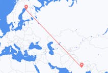 Flyg från Varanasi, Indien till Uleåborg, Finland