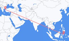 인도네시아 마나도에서 출발해 터키 Edremit에게(으)로 가는 항공편