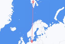 Vuelos desde Svalbard a Berlin