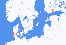 Loty z Helsinki, Finlandia do Westerlandu, Niemcy