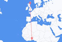 Flyrejser fra Lomé til Aberdeen