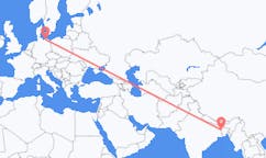 Flyreiser fra Rajshahi, Bangladesh til Rostock, Tyskland