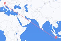 Flyrejser fra Shire of Christmas Island til Bolzano