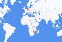 Lennot Maputosta, Mosambik Friedrichshafeniin, Saksa