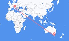 Flyrejser fra City of Launceston, Australien til Pescara, Italien