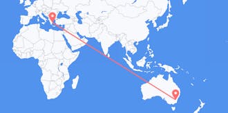Flyrejser fra Australien til Grækenland