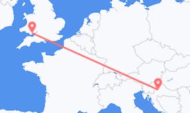 Flights from Croatia to Wales