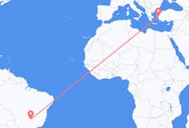 Flights from Uberlândia to Izmir