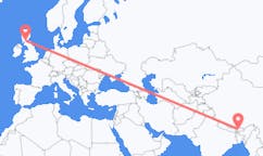 Flyg från Paro (distriktshuvudort) till Glasgow