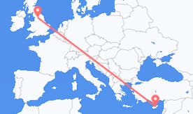 Flights from Cyprus to England