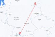 Flyreiser fra Berlin, Tyskland til Friedrichshafen, Tyskland