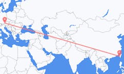 Lennot Tainanista, Taiwan Salzburgiin, Itävalta