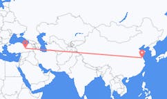 Lennot Yanchengistä, Kiina Elazığille, Turkki