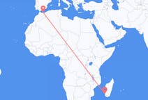 Flyreiser fra Toliara, Madagaskar til Melilla, Spania