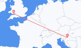 Flights from Wales to Croatia