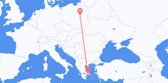 ギリシャからポーランドへのフライト