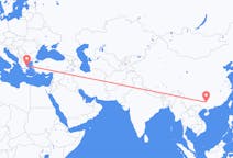 Flyg från Liuzhou, Kina till Skiáthos, Grekland