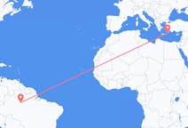 Flyreiser fra Manaus, Brasil til Karpathos, Hellas
