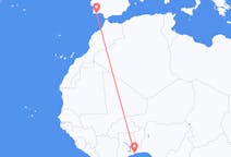 Loty z Lomé do dystryktu Faro