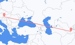 Flyg från Dusjanbe, Tadzjikistan till Heviz, Ungern