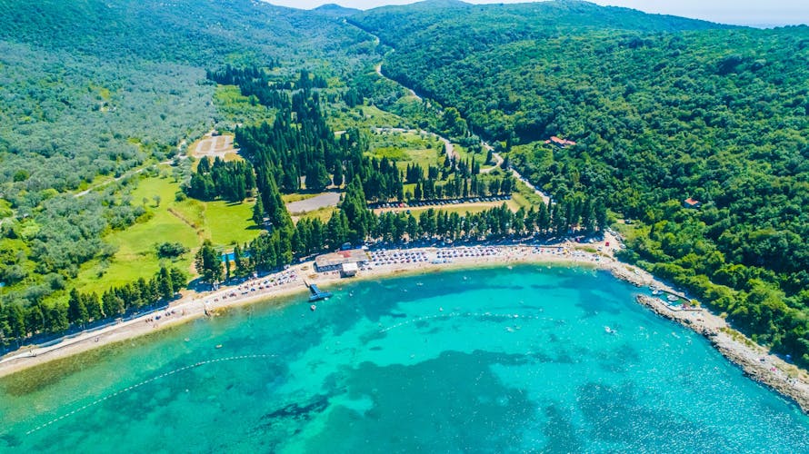 Valdanos beach in Ulcinj, Montenegro