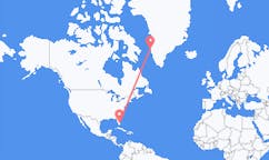 Flyreiser fra West Palm Beach, USA til Sisimiut, Grønland