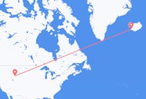 Flyreiser fra Jackson, til Reykjavík