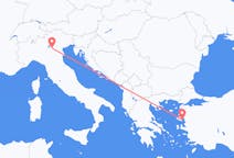 Lennot Veronasta, Italia Mytileneen, Kreikka