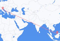 Flyreiser fra Miri, Malaysia til Rimini, Italia