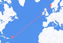 Flyreiser fra Saint Martin (Island), til Haugesund