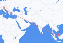 Flyrejser fra Kuching, Malaysia til Rimini, Italien
