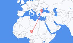 Flyrejser fra Maiduguri til Istanbul