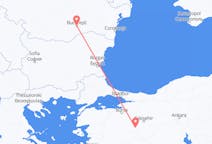 Flyreiser fra București, Romania til Kutahya, Tyrkia