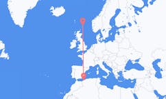 Flyreiser fra Oran, Algerie til Lerwick, Skottland