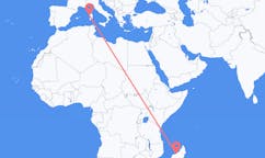 Flyreiser fra Mahajanga, Madagaskar til Alghero, Italia