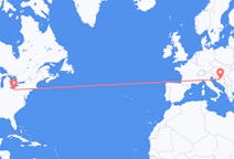 Flyrejser fra Akron, USA til Banja Luka, Bosnien-Hercegovina