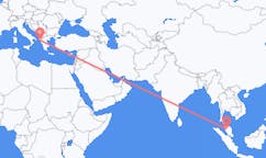 Flyreiser fra Ipoh, Malaysia til Corfu, Hellas
