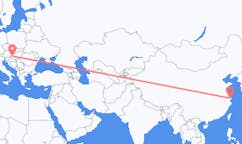 出发地 中国上海市目的地 匈牙利Heviz的航班