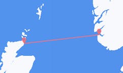 Vluchten van Wick, Verenigd Koninkrijk naar Stavanger, Noorwegen