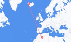 出发地 阿尔及利亚阿德拉尔目的地 冰岛雷克雅未克的航班
