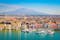 Photo of Port of Catania, Sicily. Mount Etna in the background.