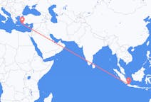 Flyrejser fra Jakarta til Rhodes