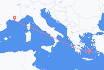 Lennot Marseillesta Santorinille