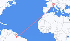 Flyreiser fra Altamira, Brasil til Genova, Italia