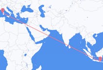Flyreiser fra Banyuwangi, Indonesia til Alghero, Italia