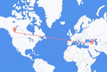 Flyreiser fra Grande Prairie, Canada til Van, Tyrkia