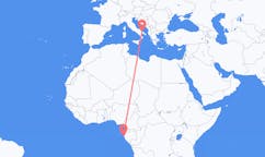 Flyrejser fra Port-Gentil til Bari