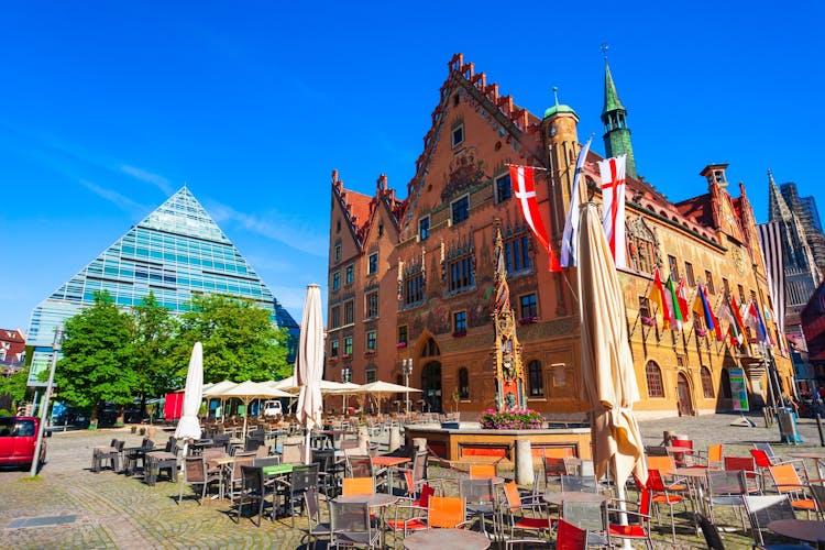 Photo of Ulmer Rathaus or Ulm Town Hall is located in Ulm old town, Germany