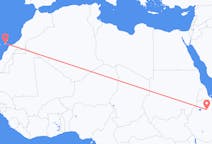 Lennot Lalibelalta, Etiopia Ajuylle, Espanja