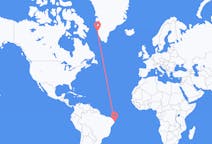 出发地 巴西累西腓目的地 格陵兰瑪尼特索克的航班